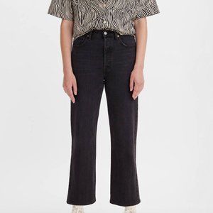 Levis Ribcage Straight Ankle Jean Cagey Black 29